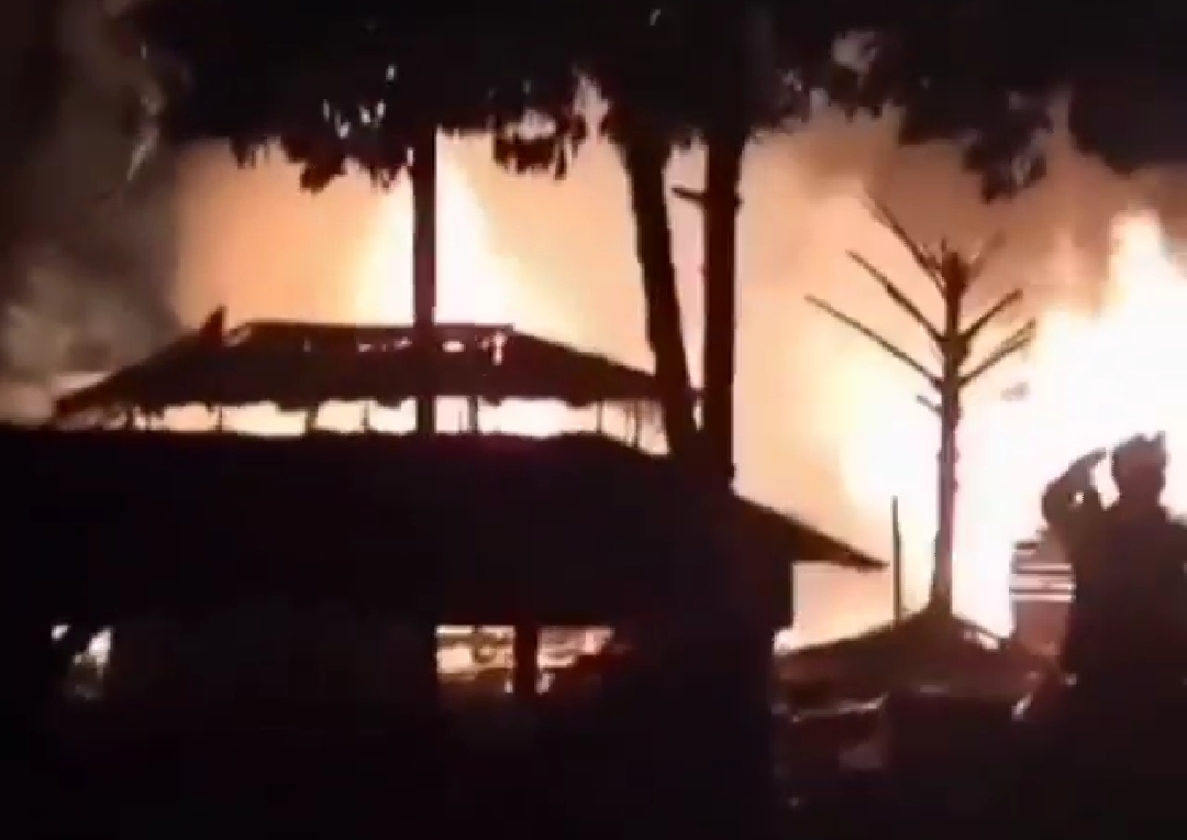 Jauh Dari Akses, Kebakaran Di Desa Padang Capo Ilir Sulit Dipadamkan