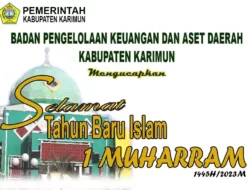 Bpkad Kabupaten Karimun Mengucapkan Selamat Tahun Baru Islam 1445H