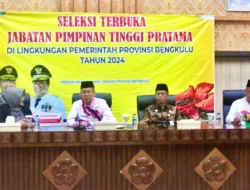 Seleksi Jabatan Pimpinan Tinggi Pratama Provinsi Bengkulu Dimulai, Ini Pesan Sekda