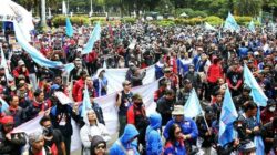 Tolak Isi Perpu Cipta Kerja, Ribuan Buruh Gelar Demonstrasi