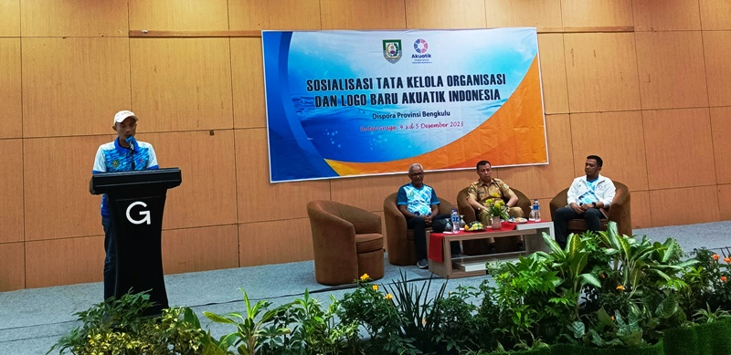 Dispora Provinsi Bengkulu Gelar Sosialisasi Tata Kelola Organisasi Dan Logo Baru Akuatik Indonesia