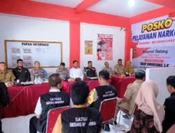 Kampung Bebas Narkoba, Polda Jatim Lakukan Penilaian Posko Di Jalan Soko Kota Blitar